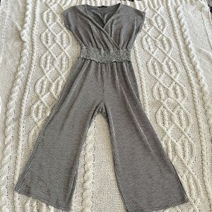 Striped Caution to the Wind Jumpsuit